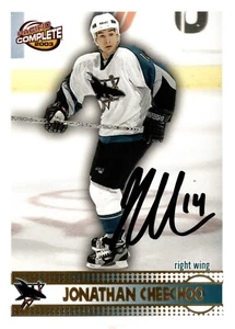 Jonathan Cheechoo - Signed 2002-03 Pacific Complete Rookie Card #539 - Picture 1 of 2
