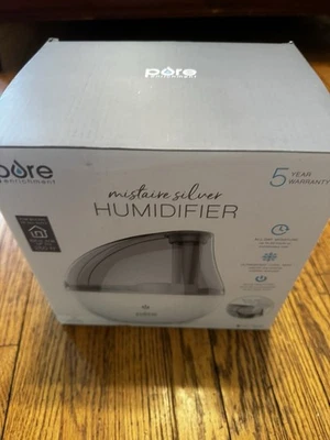 Pure Enrichment MistAire Silver Ultrasonic Cool Mist Humidifier NEW - Image 1 of 4