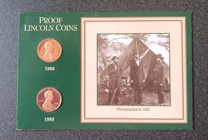 1988 - 2010 Lincoln Memorial 1 Shield Proof Cents & Lincoln Photo Commemorative - Picture 1 of 20