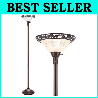 Lámpara de pie antorcha victoriana - Luz de lectura estilo antiguo Foto 1 de 4