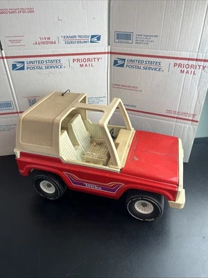 Vintage Tonka Bronco Mighty Adventure Buggy 835 TR 18” Red T-Top 1970s Jeep - Image 1 of 4