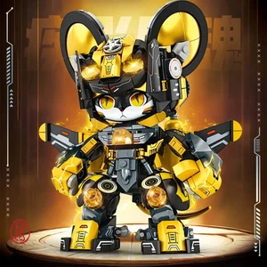 2025 Kung Fu 12 in 1 Meccanico Panda e Zodiaco Blocchi Costruzioni Giocattolo per Ragazzi Regalo - Foto 1 di 3