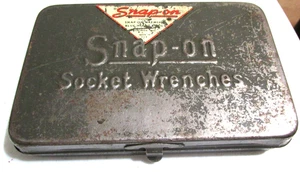 Vintage SNAP-ON Case with 10 SAE Sockets and Driver ( Not Complete Set ) - Picture 1 of 6