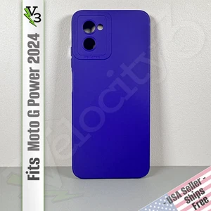 Case for Moto G Power 5G (2024) - Purple | Silky Smooth Liquid Silicone - Picture 1 of 12