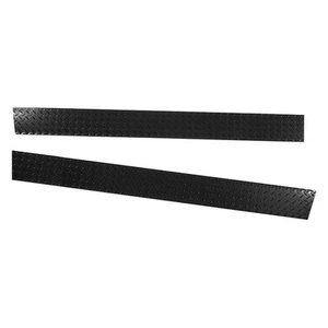 For Jeep Wrangler 1987-1995 Warrior S908X Smooth Black Side Plates - Picture 1 of 1