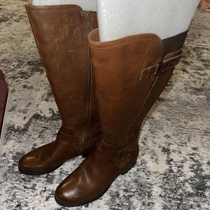 Naturalizer Joan Damenstiefel Größe 7M Weite Wade Braun Seitenschnalle Reißverschluss Hoher Stiefel - Bild 1 von 14
