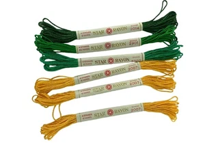 American Thread Star Rayon Embroidery Floss Thread AT102 Lot of 5 VTG - Picture 1 of 6
