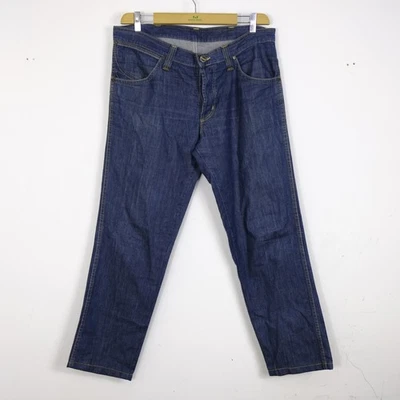 Wrangler Jeans Uomo Taglia W34 L34 Cotone Blu Denim Casual Comodo Vintage Logo - Imagen 1 de 4