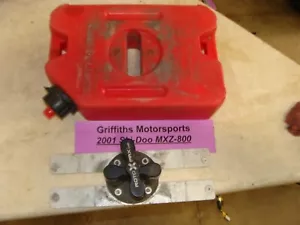 2001 SKI-DOO MXZ 800 ZX chassis aux gas fuel cell tank mount 1 gal roto x pax - Picture 1 of 15