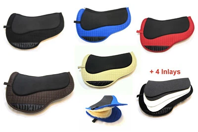 PS PFERDEARTIKEL Kurzes Lammfell Pad Western "Round abgestuft", 2 Kammern - belüftet