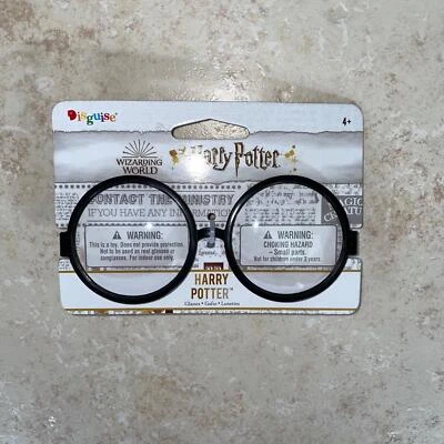 HARRY POTTER BLACK CIRCLE GLASSES HALLOWEEN COSTUME ACCESSORY DG107789 - Image 1 of 3