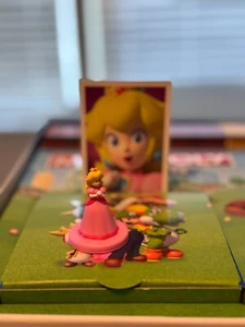 Monopoly Mario Gamer Princess Peach Game Piece Token + Card - Picture 1 of 1