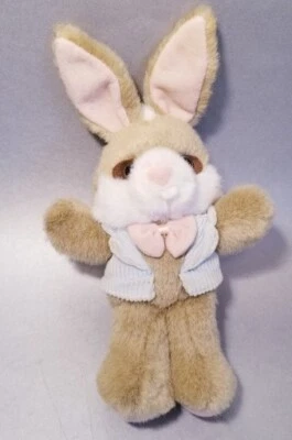 Vintage Applause 1990 Bunny Rabbit PETER COTTONTAIL Plush Stuffed Animal Small - Image 1 of 4