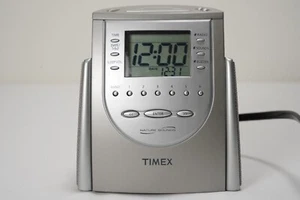 Timex T309T Nature Sounds AM/FM Radio Alarm Clock Wake Sleep Buzzer Tested - Picture 1 of 11