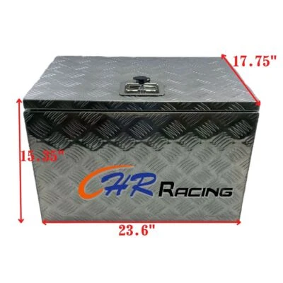 Camión de aluminio 24"X18"X16" debajo de la carrocería caja de herramientas remolque almacenamiento de herramientas debajo de la cama Foto 1 de 4