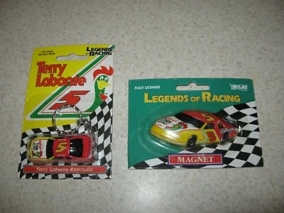 Terry Labonte Vintage Kelloggs Corn Flakes #5 Nascar keychain and Magnet MIP - Image 1 of 3