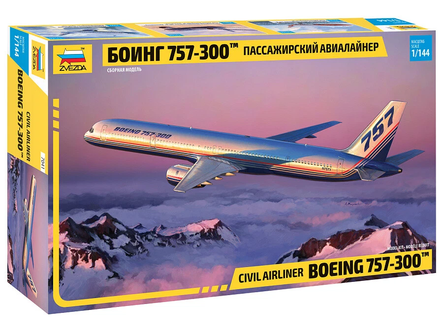 Zvezda 7041 - 1/144 Aereo Passeggeri Boeing 757-300 - Nuovo