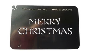 Edelstahl A3 Frohe Weihnachten Tortendekoration / Kartenbasteln Schablone - Bild 1 von 2