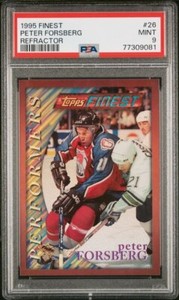 Peter Forsberg 1995 Finest Bronze Refractor PSA 9 MINT POP 1 NONE HIGHER