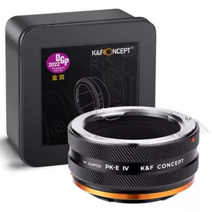 K&F Concept PK-E IV PRO Lens Mount Adapter Manual Pentax K/AF to Sony-E NEX - Picture 1 of 8