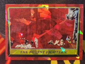 2023 Topps Star Wars ROTJ Chrome Sapphire #107 The Forest Fighters! - Picture 1 of 2