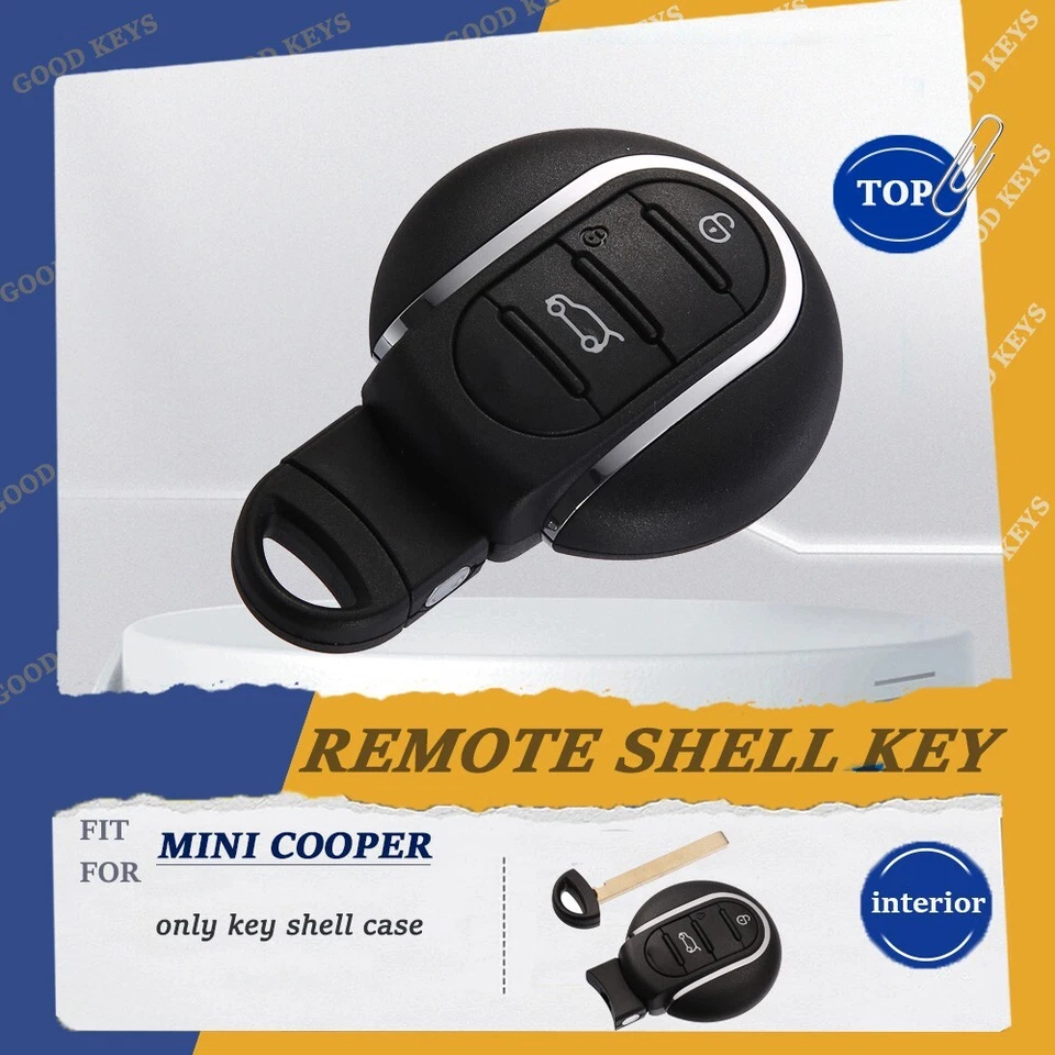 Replacement For 2015 2016-2019 Mini Cooper Countryman Key Fob Remote Shell Case - Image 1 of 1