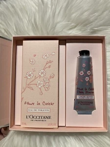 Brand New Authentic L’occitane Cherry Blossom EDT Perfume & Hand Cream Set - Picture 1 of 3
