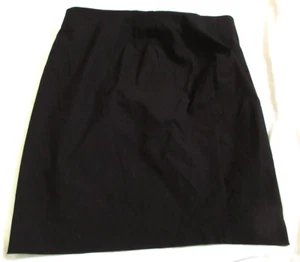ELLE Womens Straight Stretch Black Skirt Pull-on SZ XL RN 105543 EUC - Picture 1 of 4