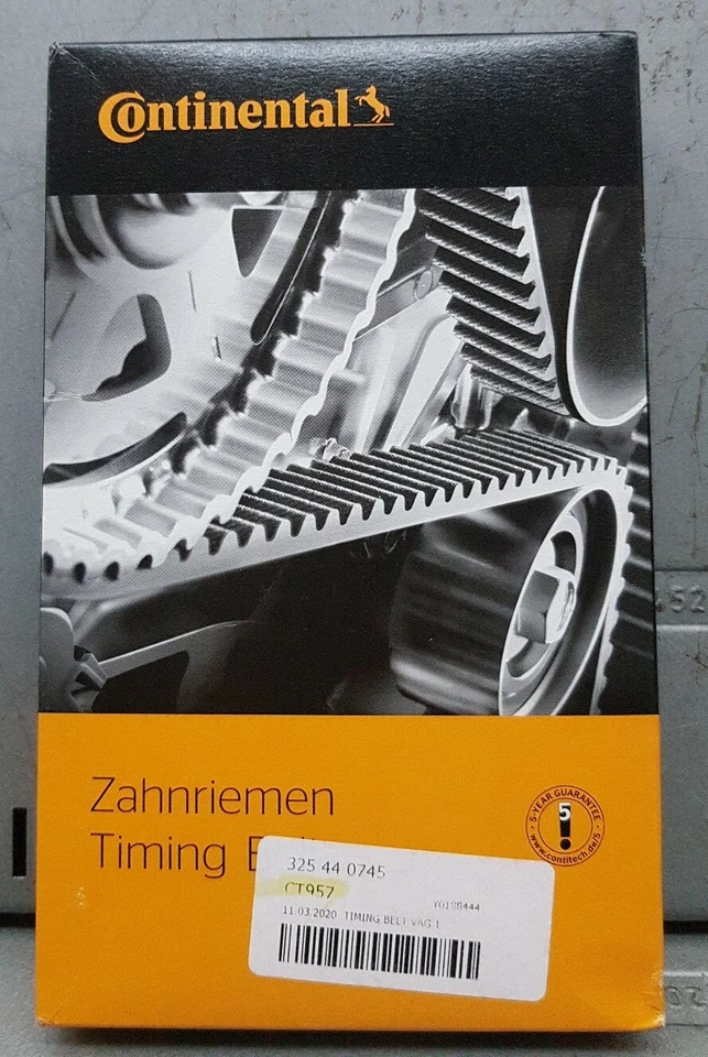 Cinturón de distribución para AUDI SEAT SKODA CONTINENTAL CTAM CT957 Foto 1 de 1