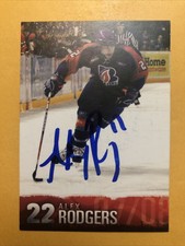 Alex Rodgers Signed Kamloops Blazers WHL Card 2
