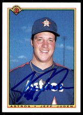 1990 Bowman #64 Jeff Juden IP Signed Card Auto Autographed