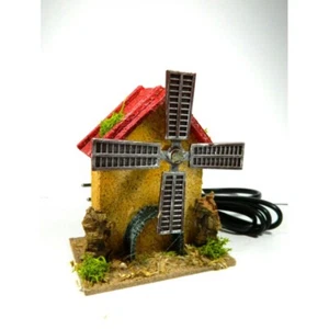 Windmühle mit Schaufelbewegung Cm 7x10x12h - Krippenbühne - Bild 1 von 4