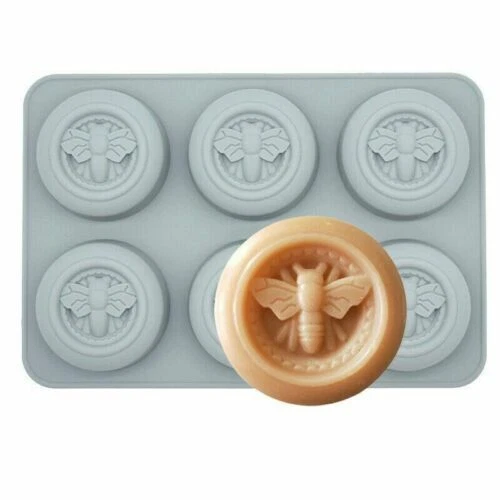 New Silicone Cake Candle Mold Baking Mould ROUND Wax Honey Bee Beeswax Mould - Image 1 of 4