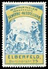 Niemcy Poster Stamp - 1897, Elberfeld - Wupperthal Stała Wystawa