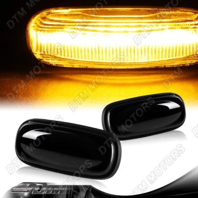 Luces de señalización lateral LED ámbar humo para Land Rover Defender 1998-2015 Foto 1 de 4