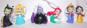 Disney Princess Comics Royal Ornaments Villains Ursurla Maleficent Evil Queen - Picture 1 of 4