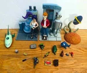 Lote Figura de Acción Coleccionable Futurama Moore Leela Fry Bender Nibbler RARA - Imagen 1 de 1