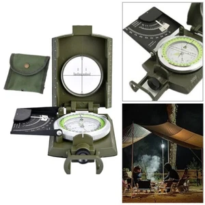 Outdoor Camping Profi Militär Armee Metall Sichtung Klinometer Kompass - Bild 1 von 16