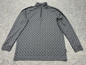 Swannies Pullover Herren XL grau Golfpullover Performance Golf 1/4 Zip Aztec F499 - Bild 1 von 10