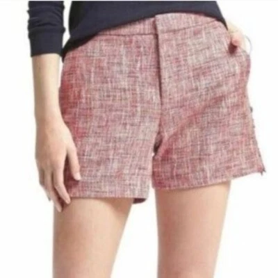 BANANA REPUBLIC Clean Tweed Woven Fringe  Shorts  Size 2 — 第 1/4 张图片
