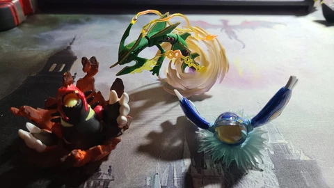 Nintendo Pokemon Mega Rayquaza, Groudon, Kyogre 3" PVC Mini Figure Toy TCG Promo Cover
