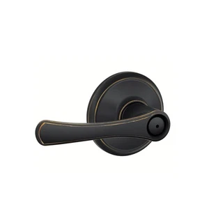 Schlage F40 VLA 716 16-080 10-027 134 N N SL Avila Bed and Bath Lever, Aged - Picture 1 of 1