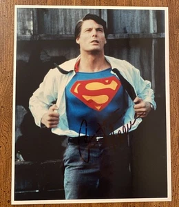 Foto firmata Christopher Reeve autografata di Superman con certificato di autenticità Clark Kent RARA - Foto 1 di 4