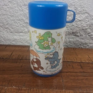 Vintage Care Bears Aladdin 1985 Kunststoff Thermoskanne - fehlende Schluckdüse - Bild 1 von 12