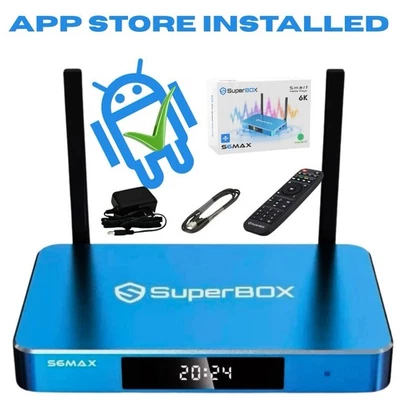 🔥2025 NEWEST SUPERBOX S6 MAX- NO FEES-LIFETIME USE- BEST VALUE- APP INSTALLED✅ - Image 1 of 4