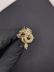 14 Karat Gold Drachen Ring (Größe 8) - Bild 1 von 10