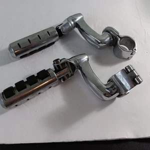 Pair Of Chrome Motorcycle Highway Pegs - Picture 1 of 7