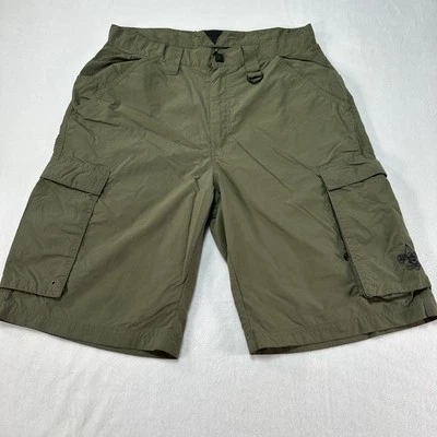 Boy Scouts Of America Cargo Shorts Men’s Small Green Nylon Centennial Uniform - Image 1 of 4
