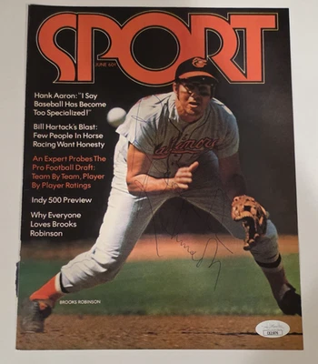 BROOKS ROBINSON Signed SPORT Magazine Cover-HOF-BALTIMORE ORIOLES-JSA - Image 1 of 4