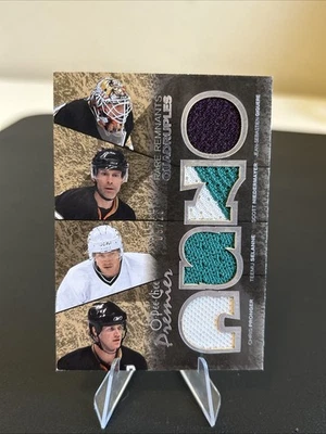 2007-08 O-Pee-Chee Premier Giguere Niedermayer Selanne Pronger Jersey #09/25 - Image 1 of 2